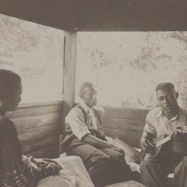 Zora Neale Hurston, Rochelle French, and Gabriel Brown, Eatonville, Florida