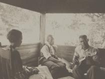 Zora Neale Hurston, Rochelle French, and Gabriel Brown, Eatonville, Florida